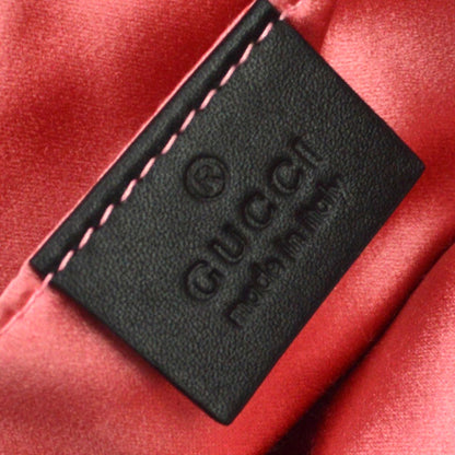 Gucci GG Marmont Belt Embellished Matelasse Velvet, Black, Velvet, Handbag
