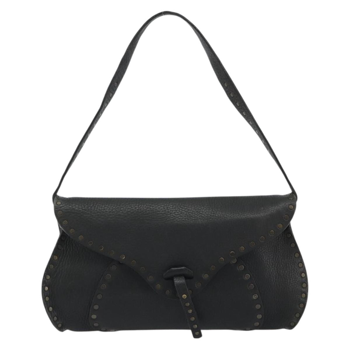 Gucci Shoulder Leather, Black, Leather, Shoulder Bag
