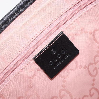 Gucci Vintage Jackie Hobo GG Canvas with Leather, Black, Canvas, Shoulder Bag