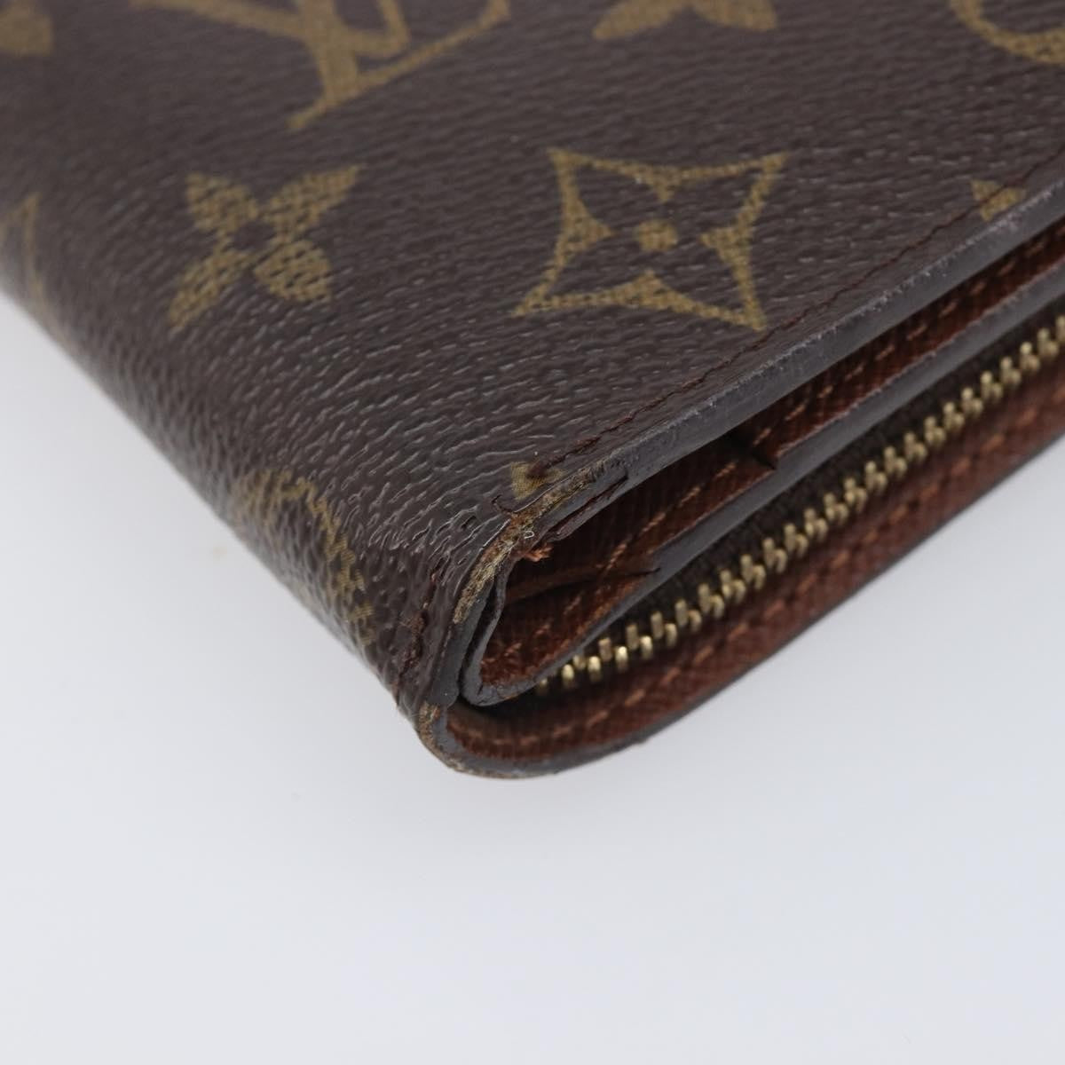 Louis Vuitton Compact Zippe Monogram Canvas, Brown, Canvas, Wallet