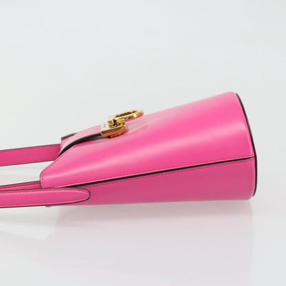 Salvatore Ferragamo Trifolio Leather, Pink, Leather, Shoulder Bag