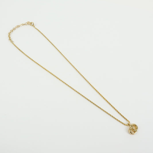 Christian Dior CD Pendant Metal, Gold, Gold Plated, Necklace