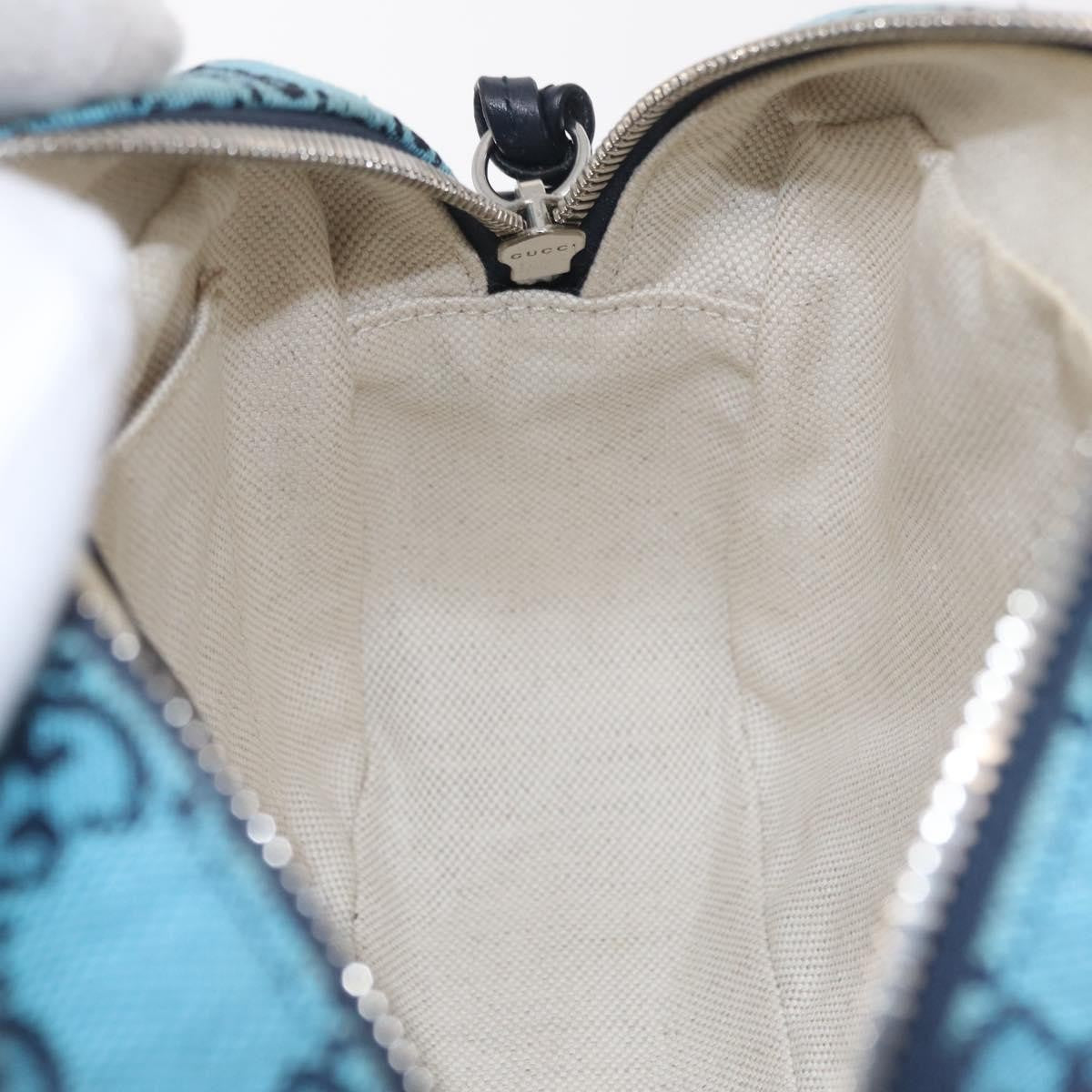 Gucci GG Marmont Multicolor Diagonal Quilted GG Canvas, Blue, Canvas, Shoulder Bag