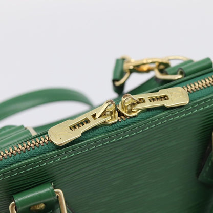 Louis Vuitton Alma Epi Leather, Green, Leather, Handbag
