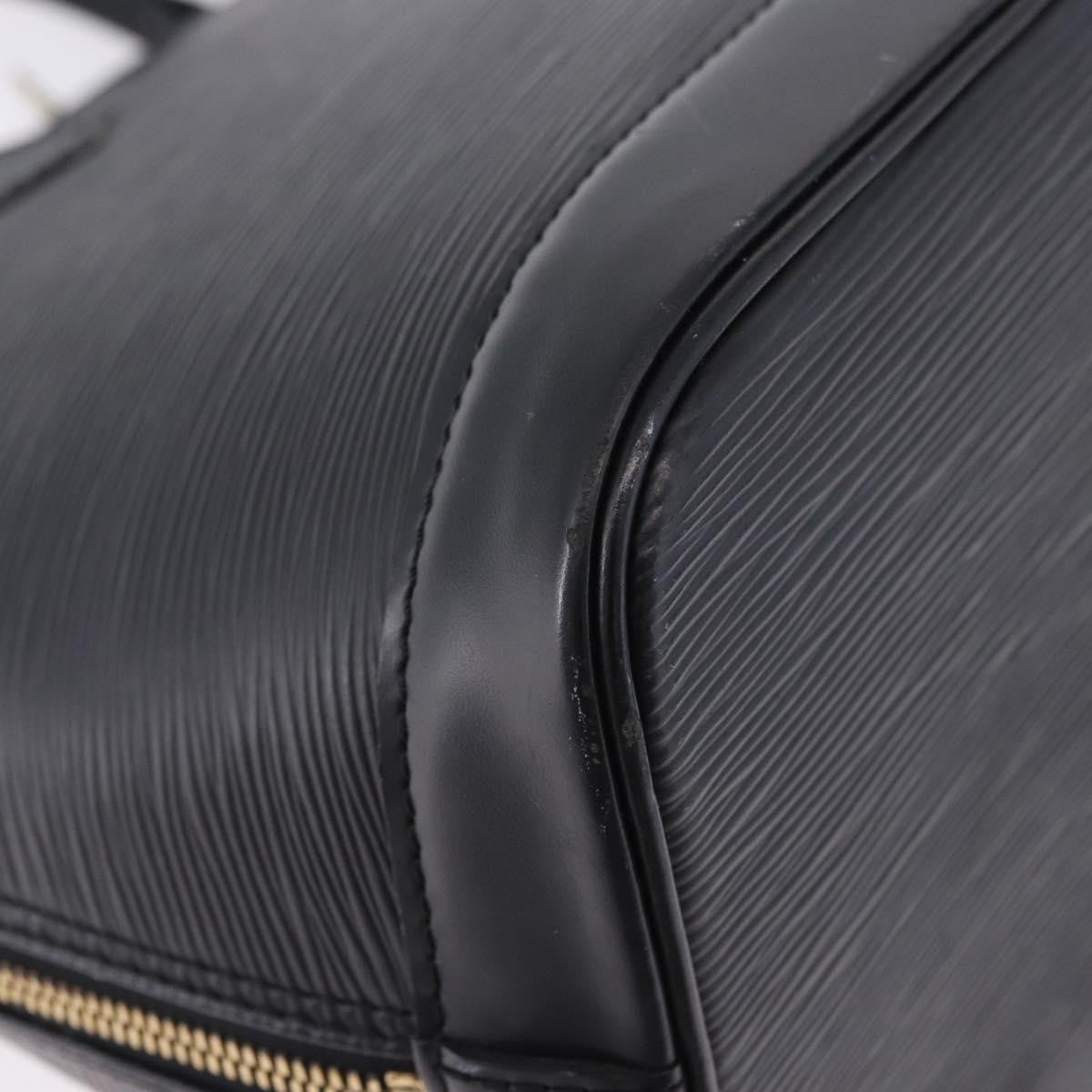 Louis Vuitton Alma Epi, Black, Leather, Handbag