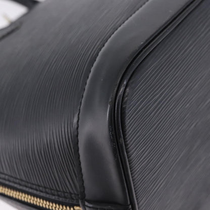Louis Vuitton Alma Epi, Black, Leather, Handbag