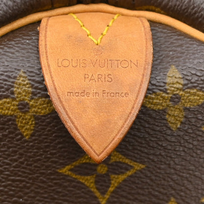 Louis Vuitton Keepall Monogram Canvas, Brown, Canvas, Travel Bag