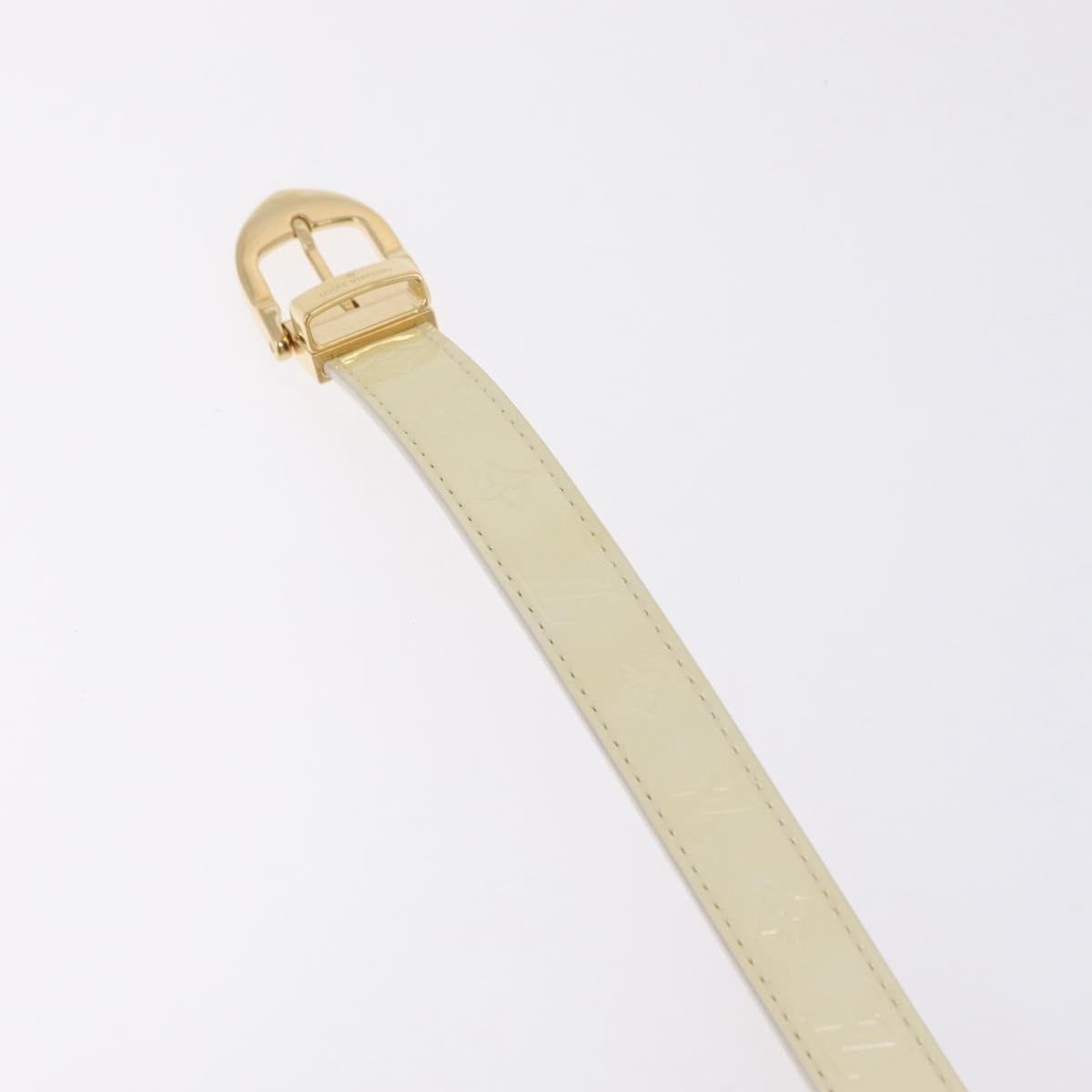 Louis Vuitton Vernis Belt LV Monogram Vernis, Beige, Patent Leather, Belt
