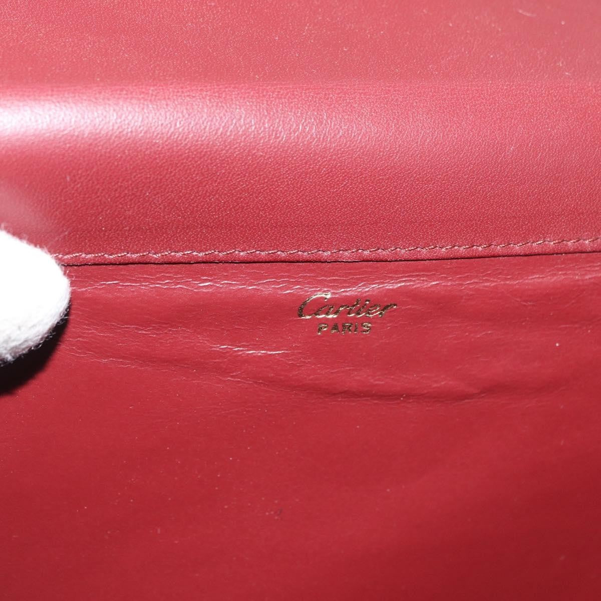 Cartier Must de Cartier Clutch Leather, Burgundy, Leather, Clutch