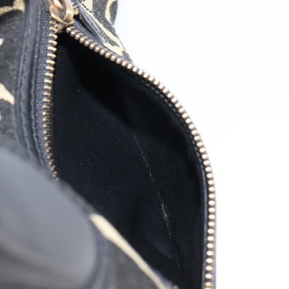 Celine Luggage Printed Canvas and Leather, Black, Leather, Handbag