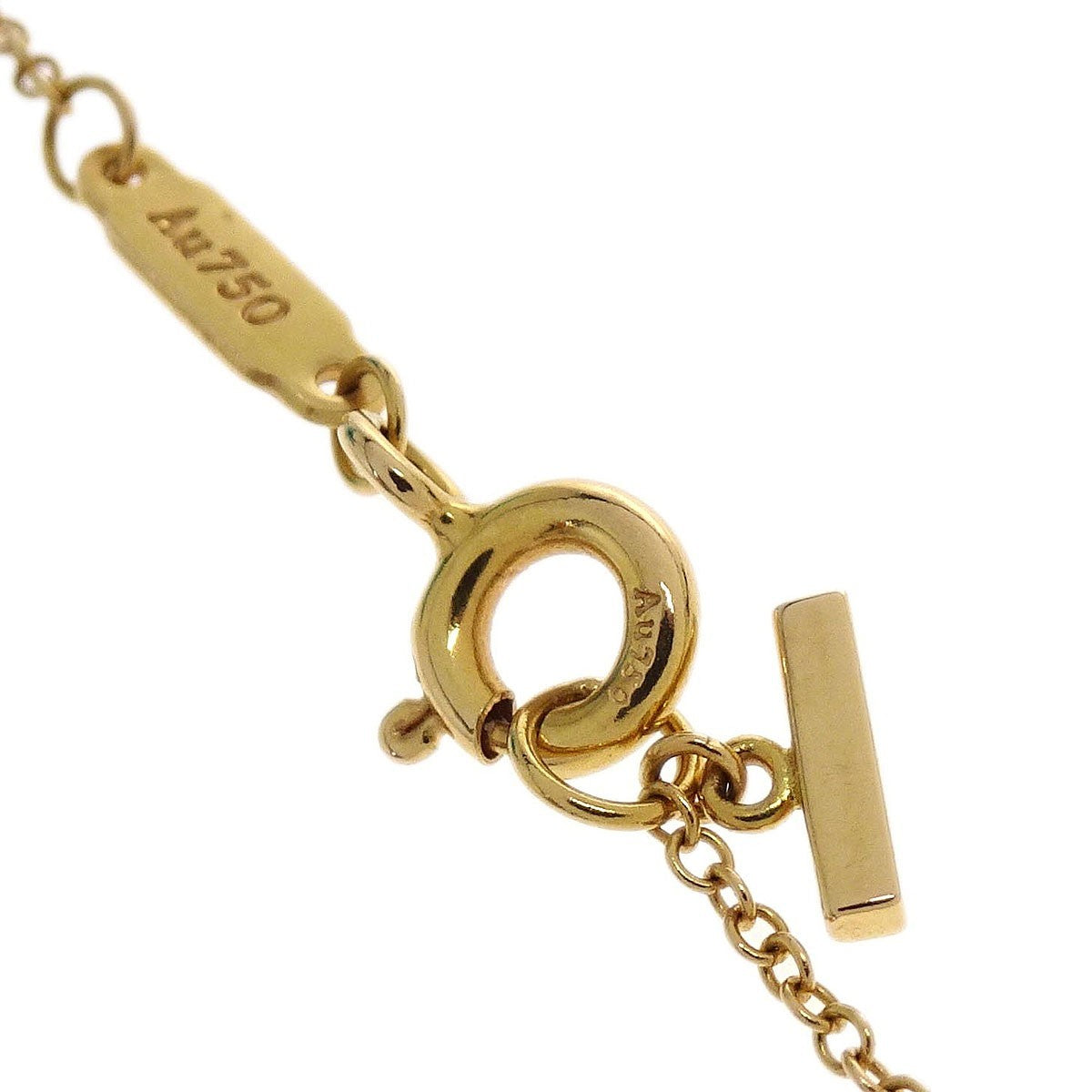 Tiffany & Co. T Smile Pendant 18K Yellow Gold with Diamonds, Gold, Yellow Gold, Necklace
