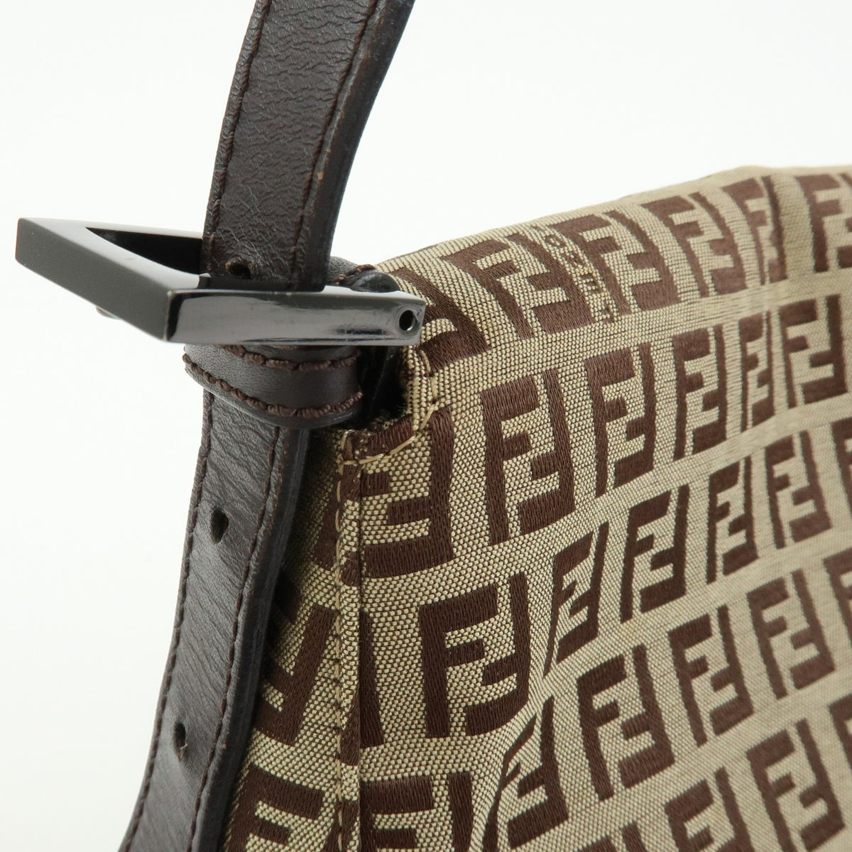 Fendi Fendi mamma baguette Jacquard Canvas, Beige, Canvas, Handbag
