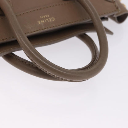 Celine Shopper Luggage Leather, Beige, Leather, Handbag