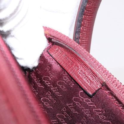 Cartier Must Line Leather, Burgundy, Leather, Handbag