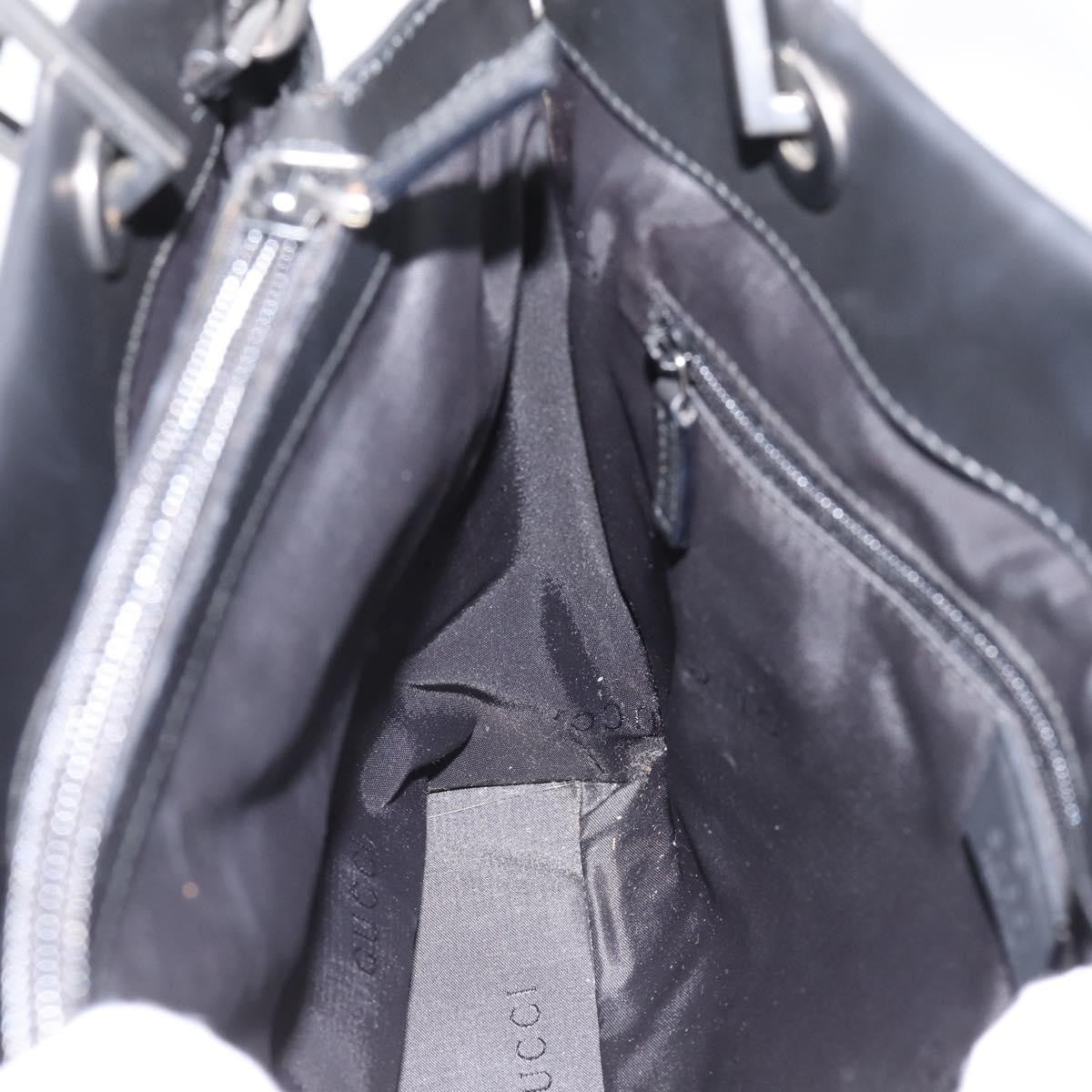 Gucci Bamboo Top Handle Leather, Black, Leather, Handbag