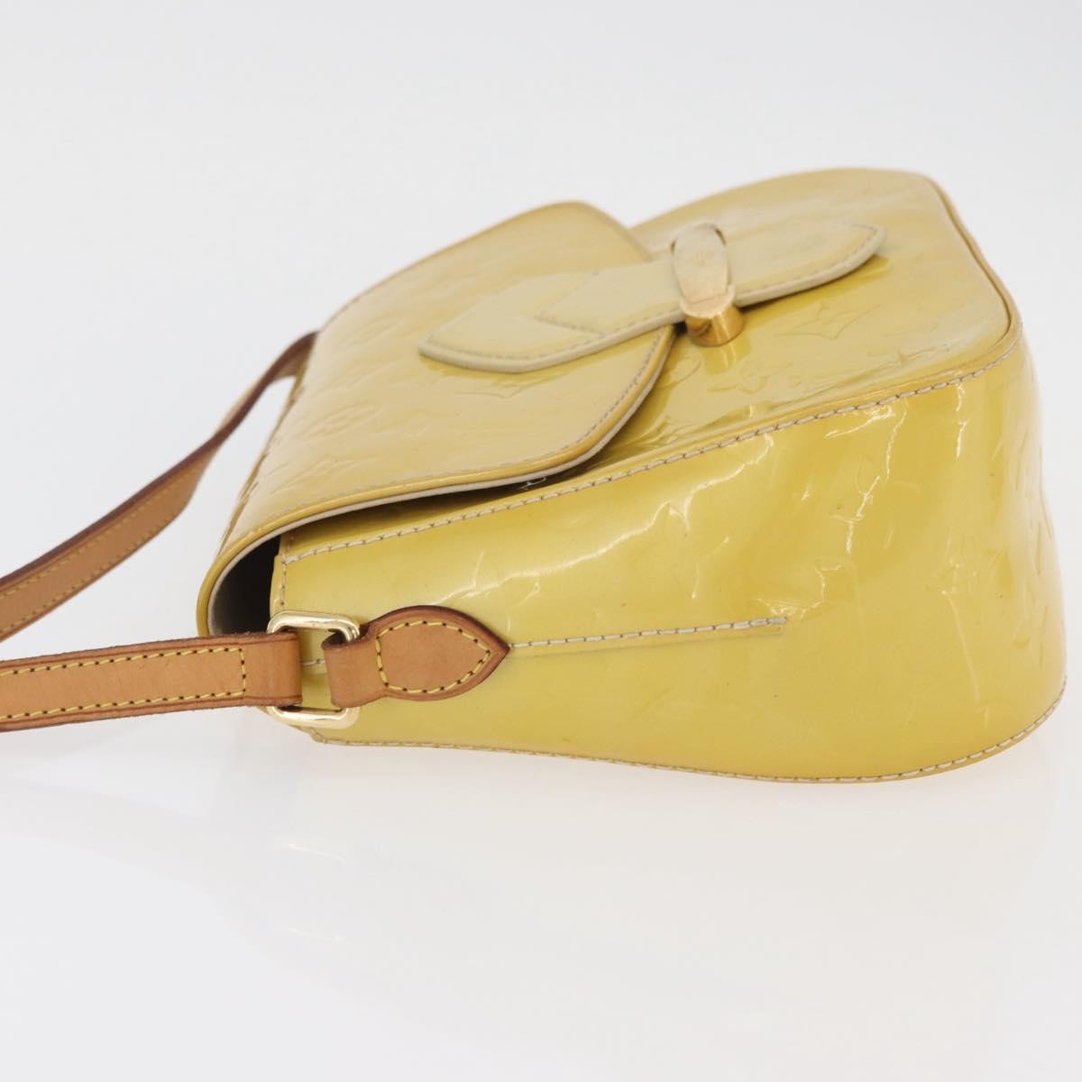 Louis Vuitton Bellflower Monogram Vernis, Yellow, Patent Leather, Shoulder Bag