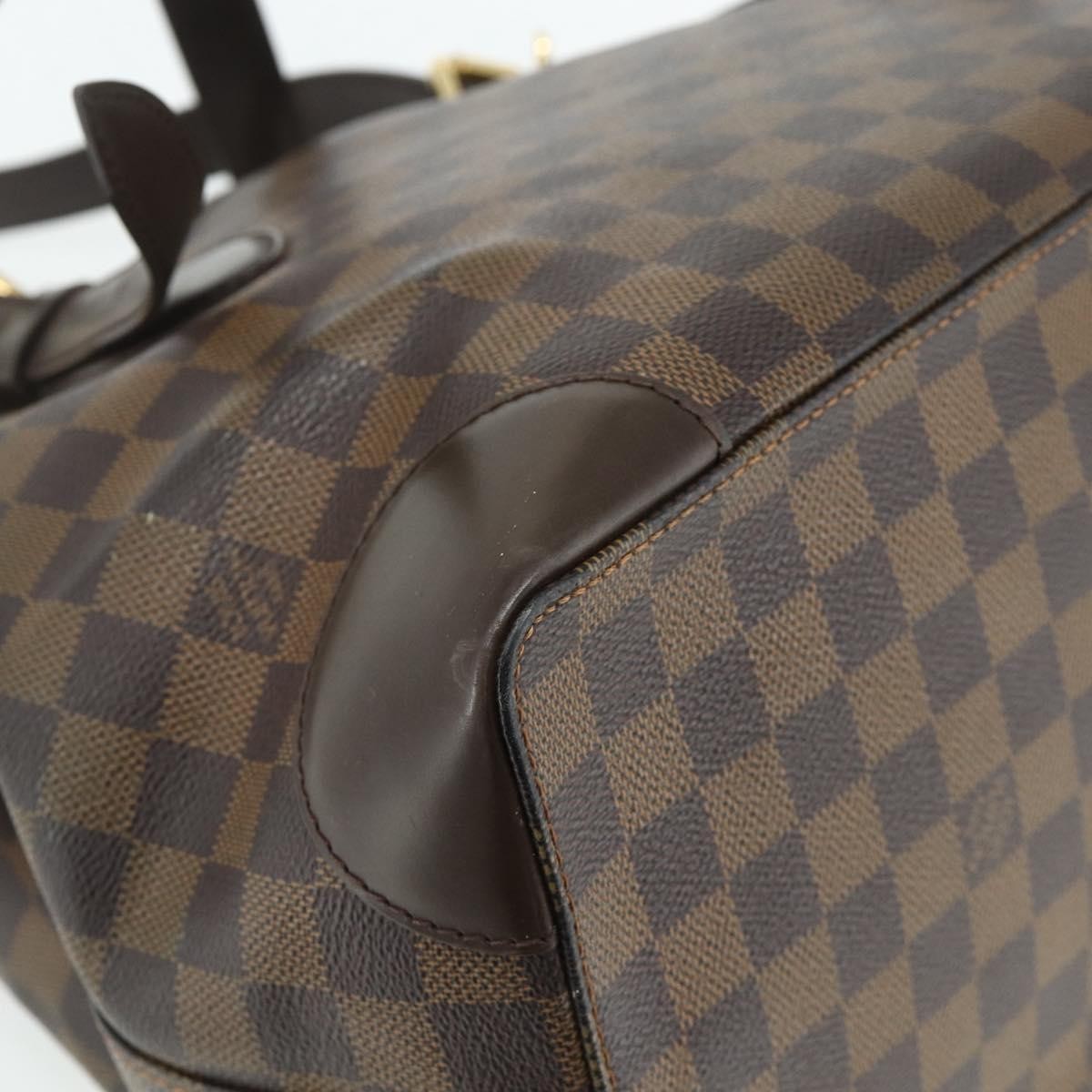 Louis Vuitton Hampstead Damier, Brown, Canvas, Tote Bag