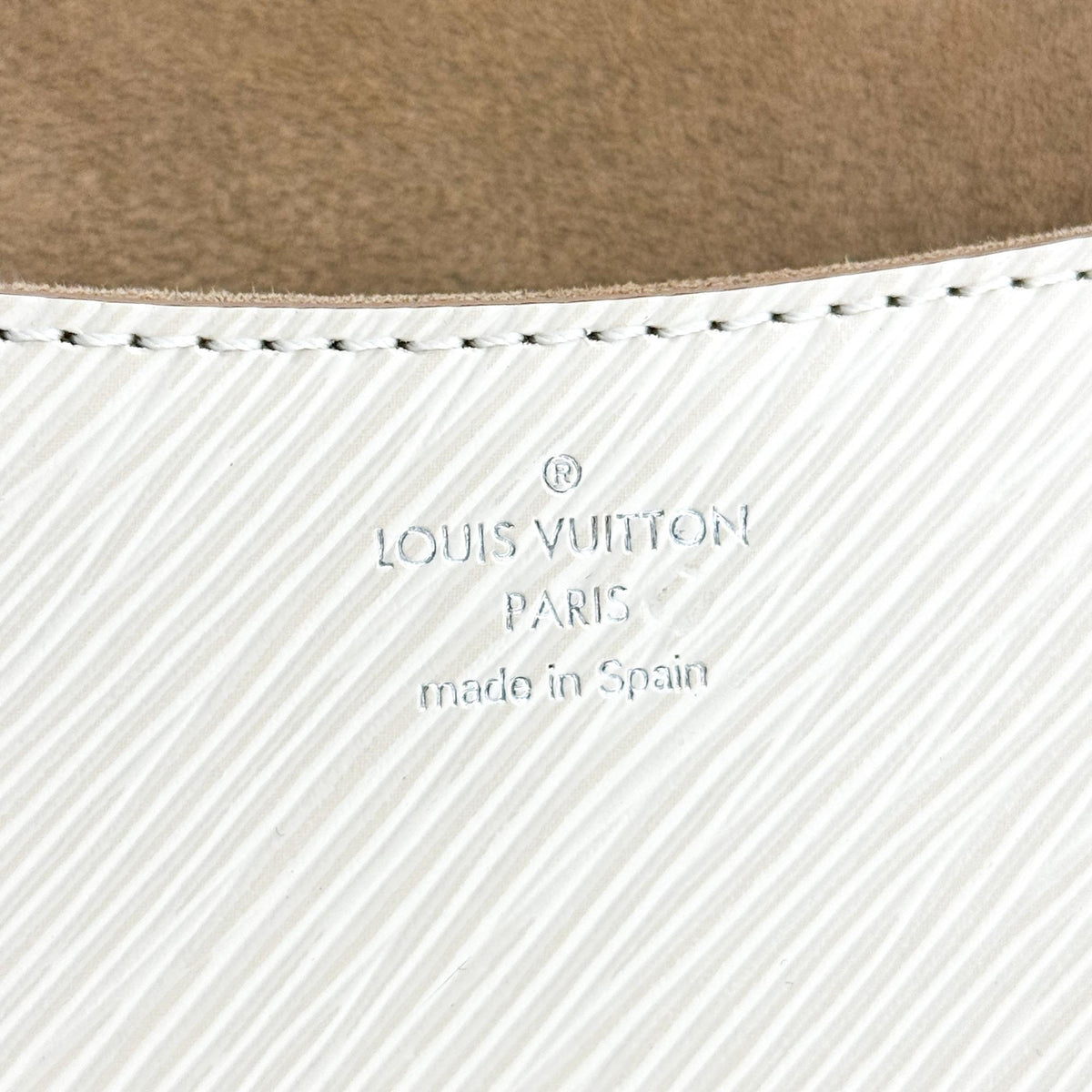 Louis Vuitton Buci Epi Leather, Beige, Leather, Handbag