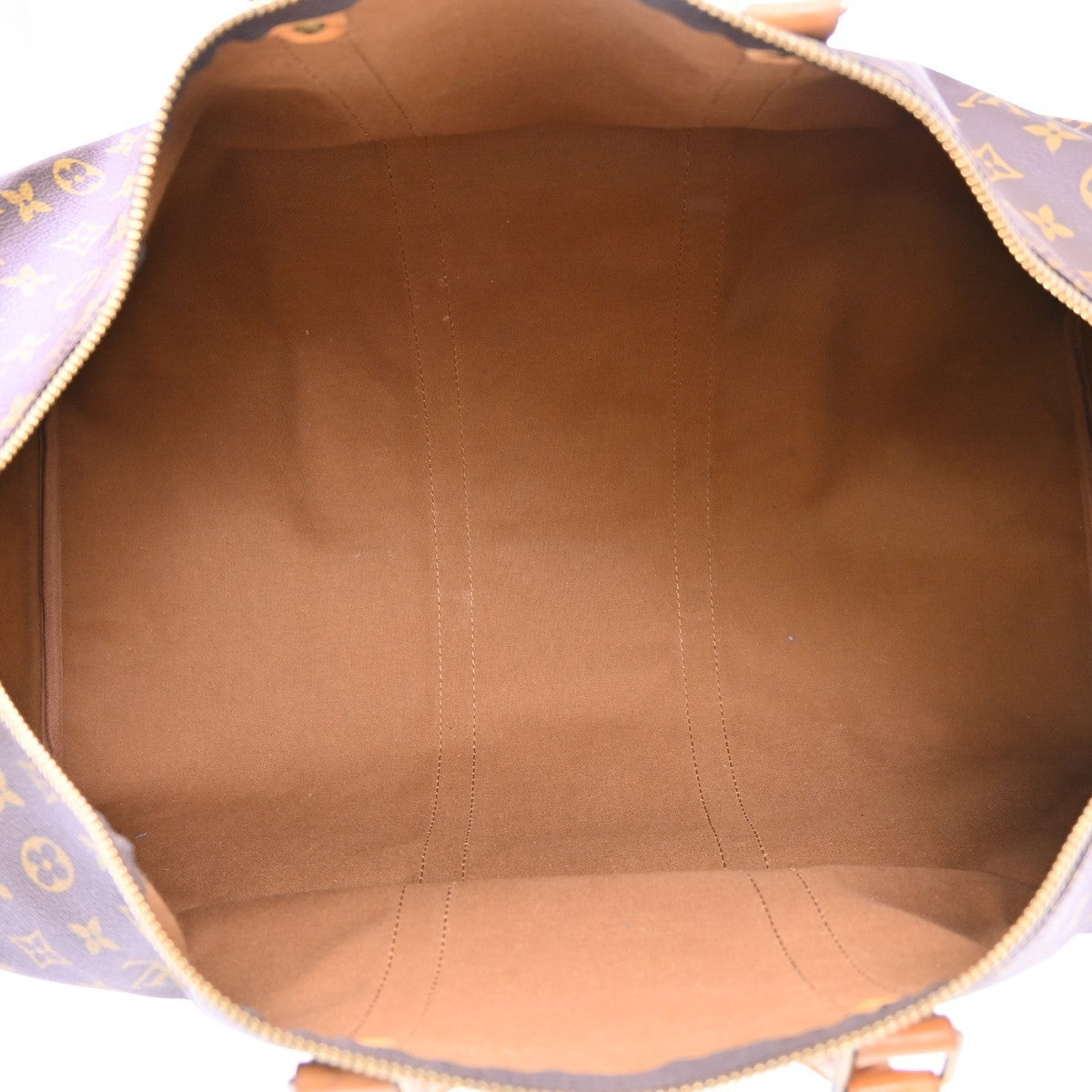 Louis Vuitton Keepall Canvas, Brown, Canvas, Travel Bag