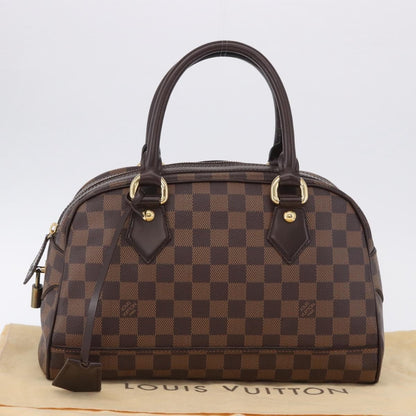 Louis Vuitton Duomo Boston Damier Ebene, Brown, Canvas, Handbag