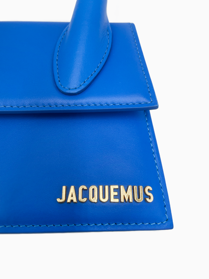 Jacquemus Le Chiquito Moyen Bag Leather, BLUE, LEATHER, Bag