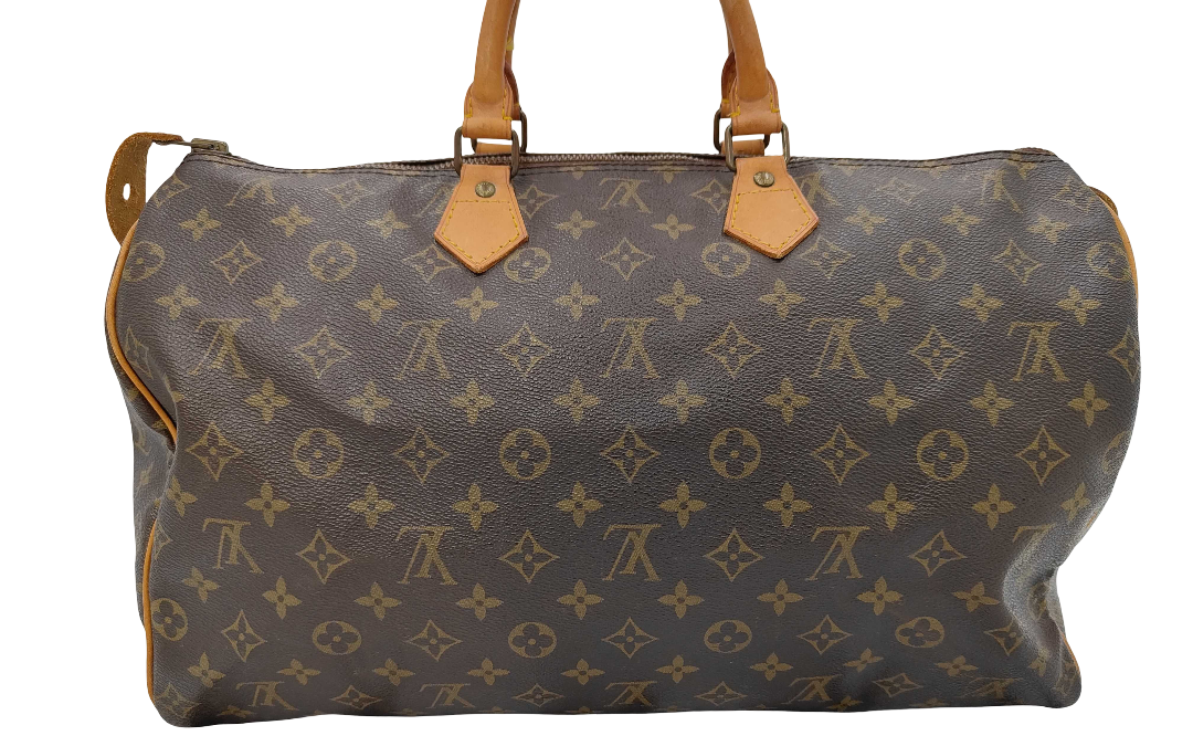 Louis Vuitton Speedy Handbag Monogram Canvas, BROWN, CANVAS, Handbag