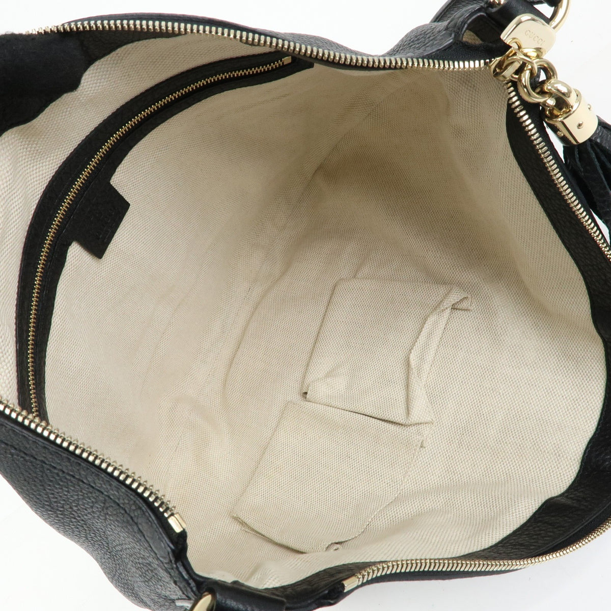 Gucci Soho Messenger Leather, Black, Leather, Handbag