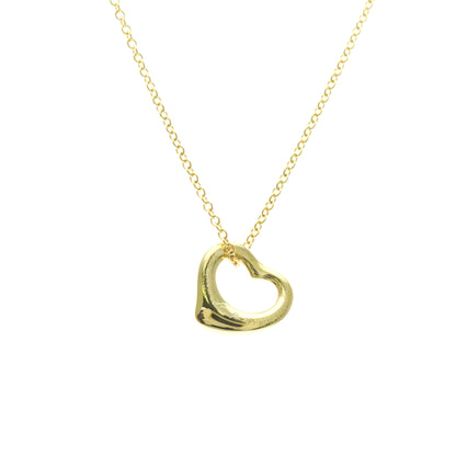 Tiffany & Co. Elsa Peretti Open Heart Pendant 18K Yellow Gold, Gold, Yellow Gold, Necklace