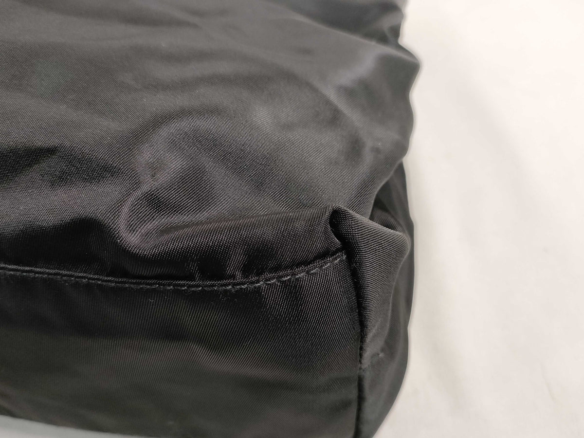 Prada Open Re-Nylon, Black, Nylon, Tote Bag