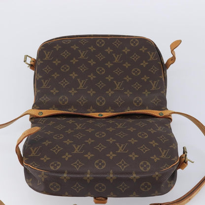 Louis Vuitton Saumur Monogram Canvas, Brown, Canvas, Shoulder Bag