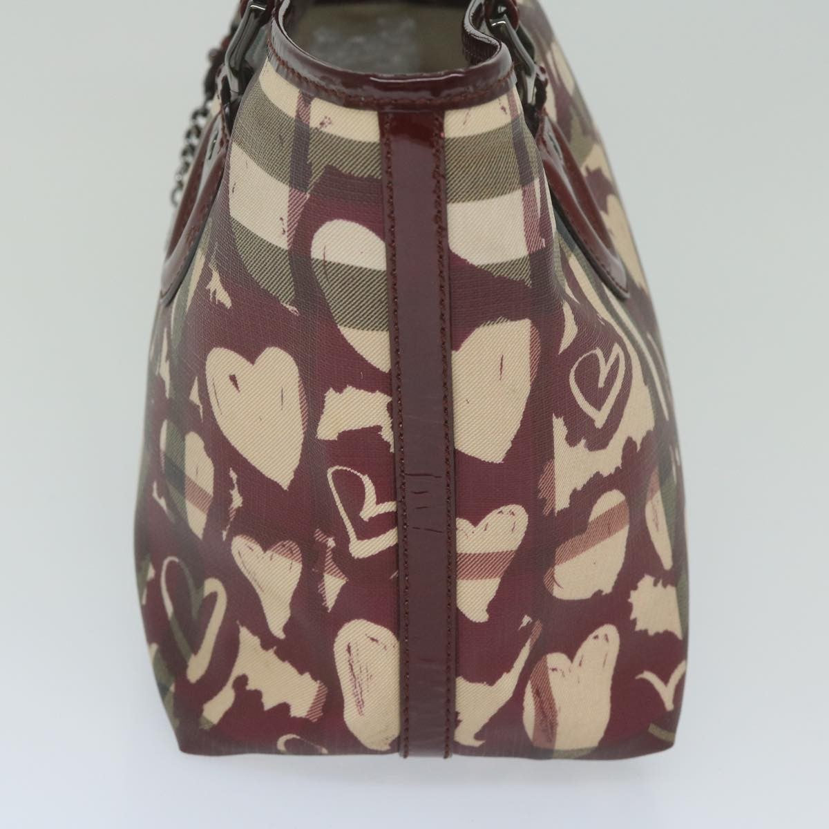 Burberry Open Nova Check Heart Coated Canvas, Multicolour, Canvas, Tote Bag