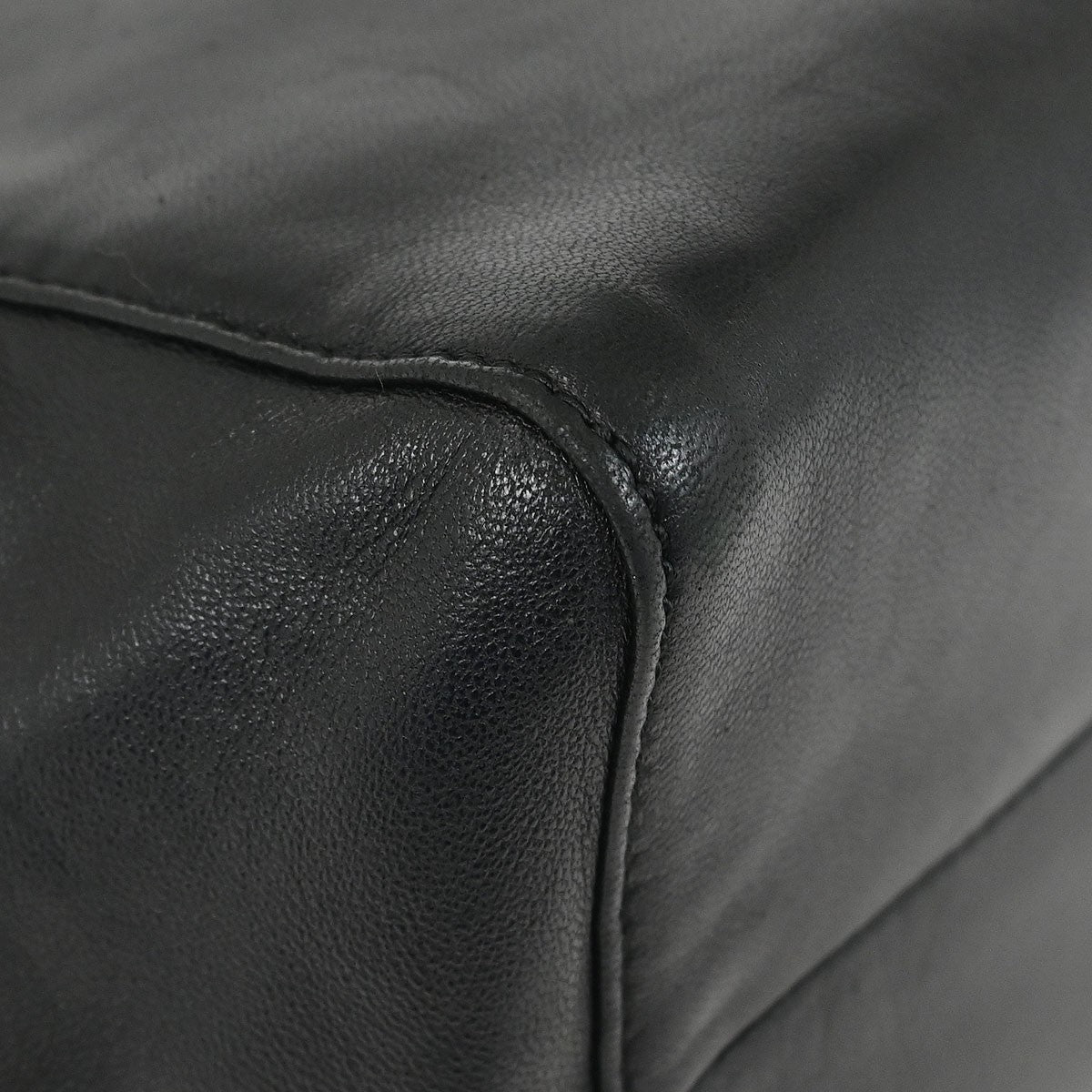 Loewe Anagram Leather, Black, Leather, Handbag