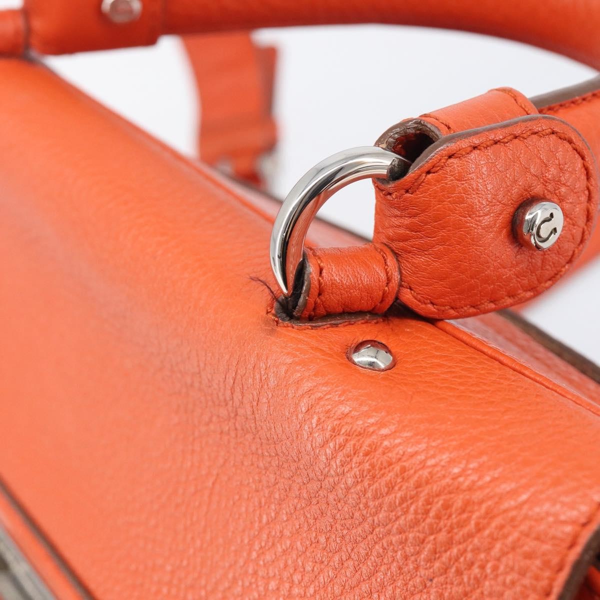 Salvatore Ferragamo Soft Sofia Leather, Orange, Leather, Tote Bag