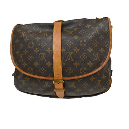 Louis Vuitton Saumur Monogram Canvas, Brown, Canvas, Shoulder Bag