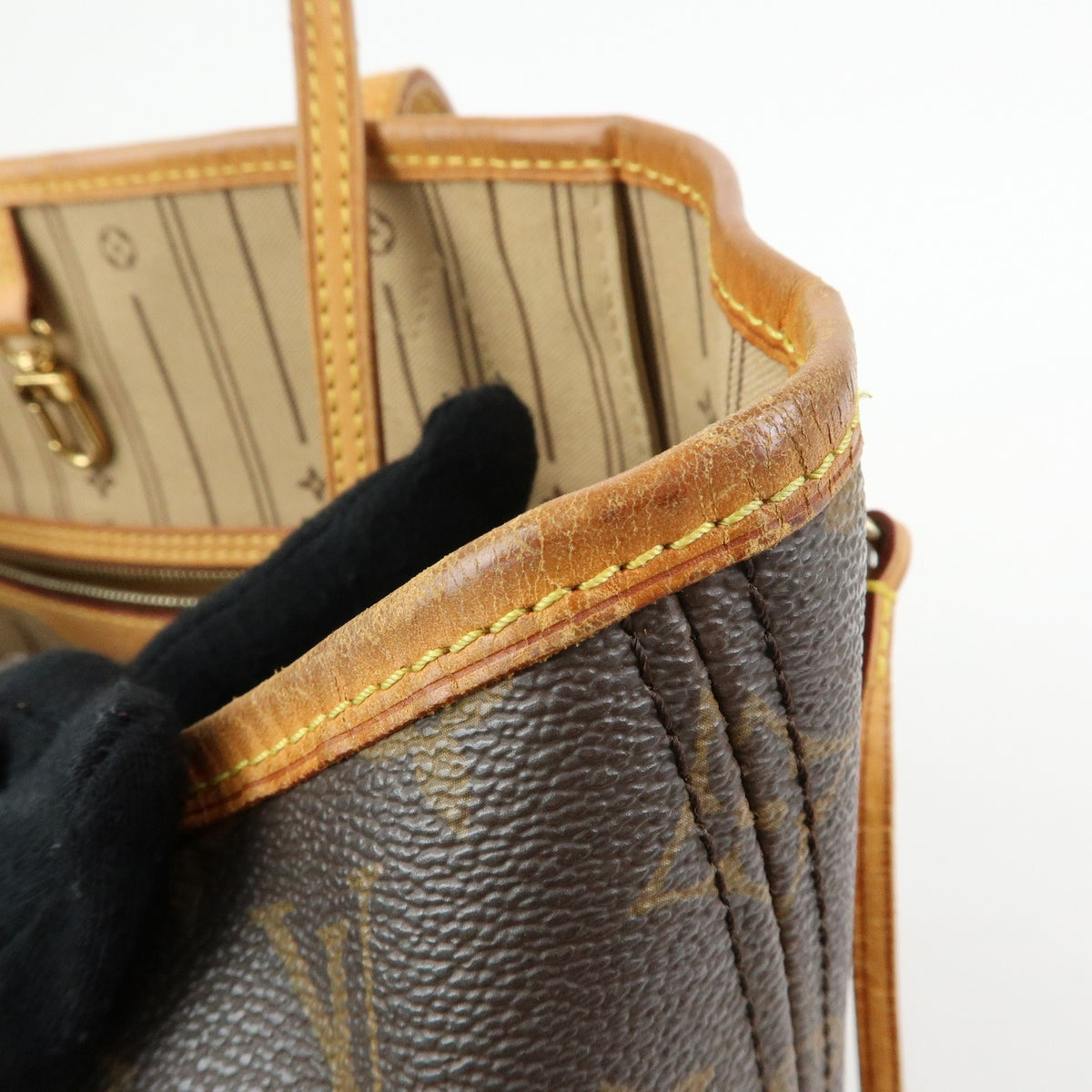 Louis Vuitton Neverfull Monogram Canvas, Brown, Canvas, Tote Bag