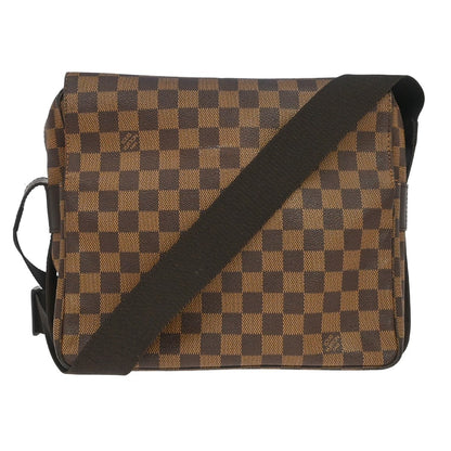 Louis Vuitton Naviglio Damier Ebene, Brown, Canvas, Shoulder Bag