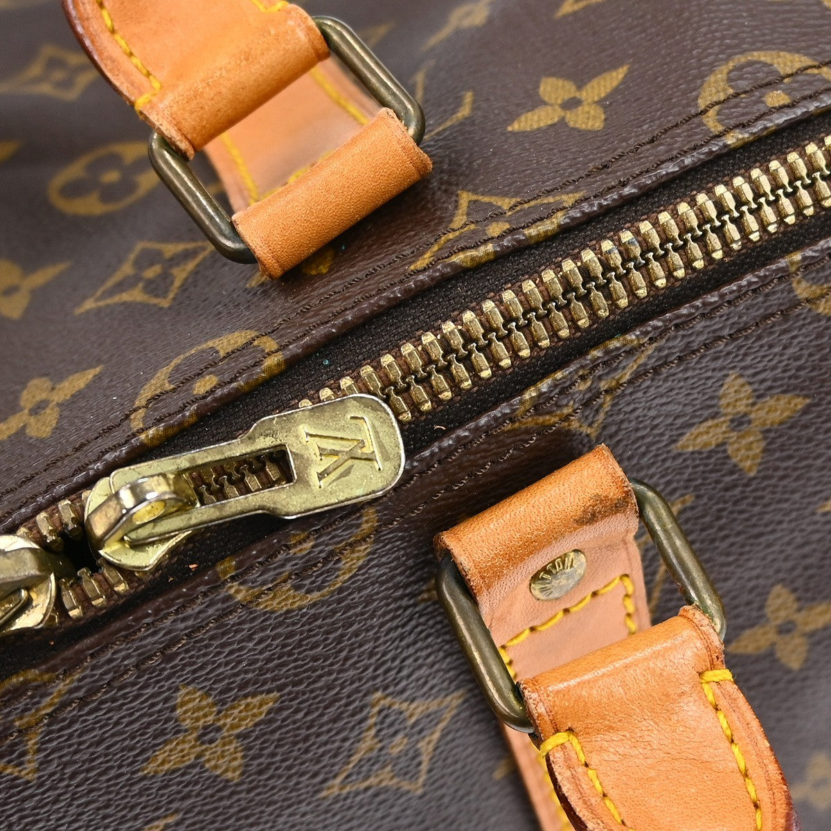 Louis Vuitton Keepall Monogram, Brown, Canvas, Travel Bag
