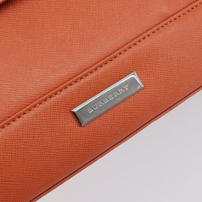 Burberry Handbag Leather, Orange, Leather, Handbag