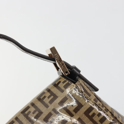 Fendi Mamma Baguette Zucchino canvas, Brown, Canvas, Shoulder Bag