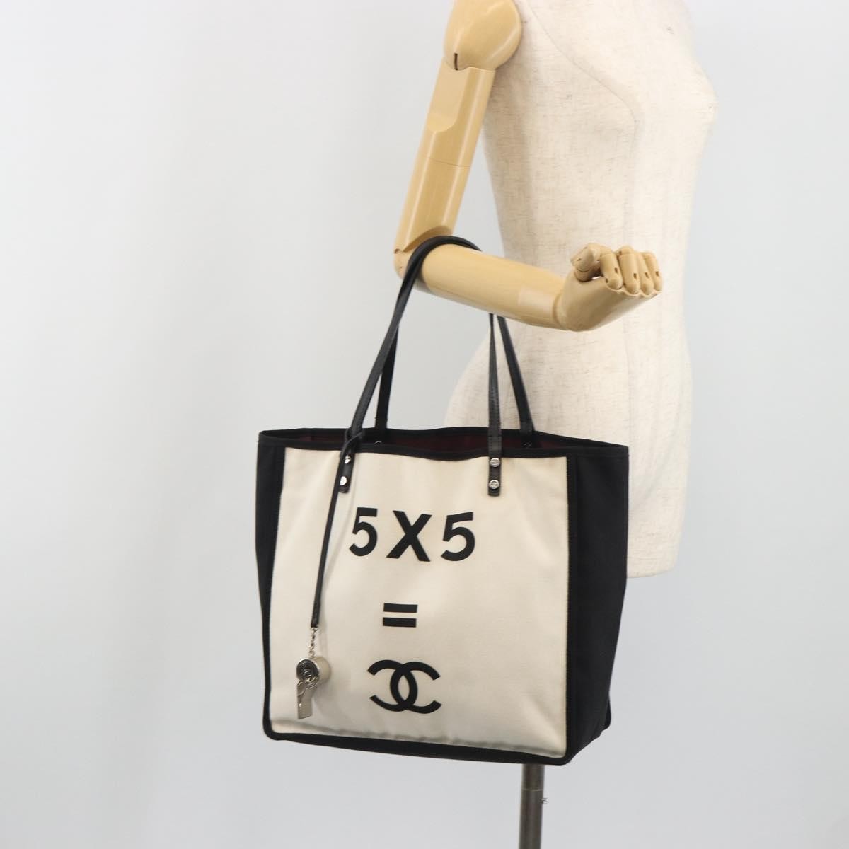 Chanel Let's Demonstrate Canvas, Beige, Canvas, Tote Bag