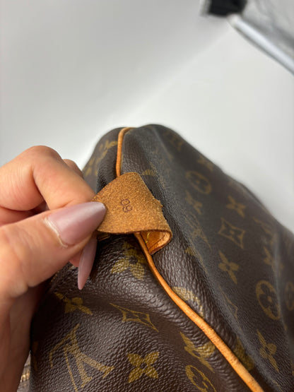 Louis Vuitton Keepall Monogram Canvas, Brown, Canvas, Travel Bag