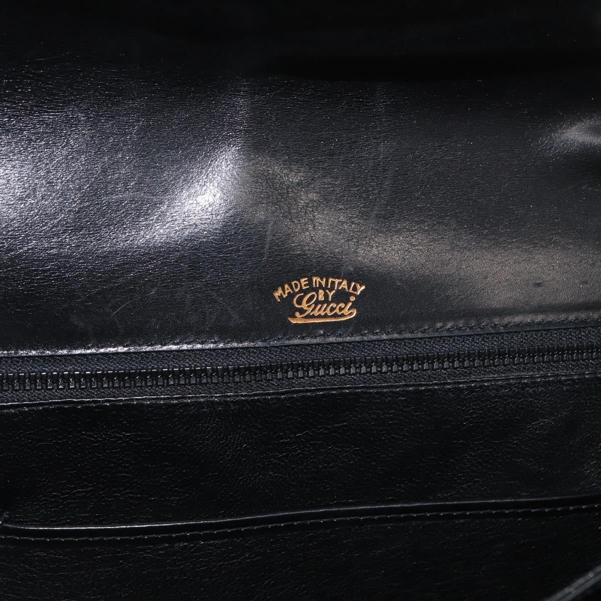 Gucci Shoulder Leather, Black, Leather, Shoulder Bag
