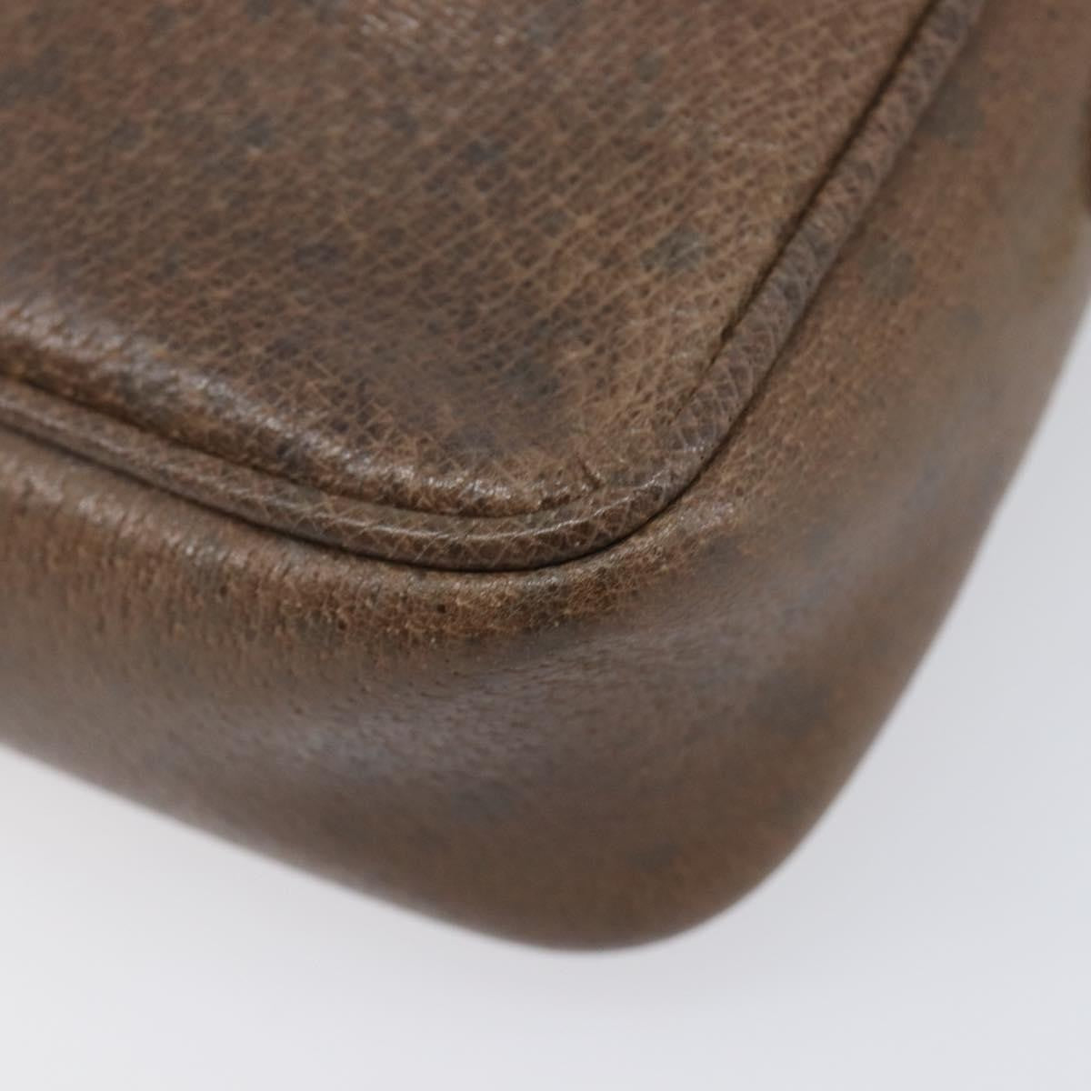 Gucci Shoulder Leather, Brown, Leather, Shoulder Bag