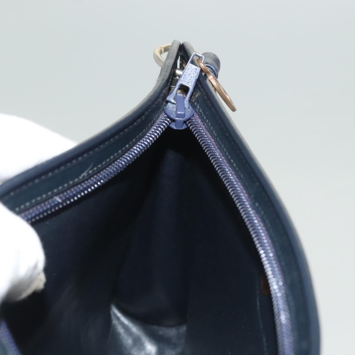 Christian Dior Vintage Trotter Canvas, Navy, Canvas, Shoulder Bag