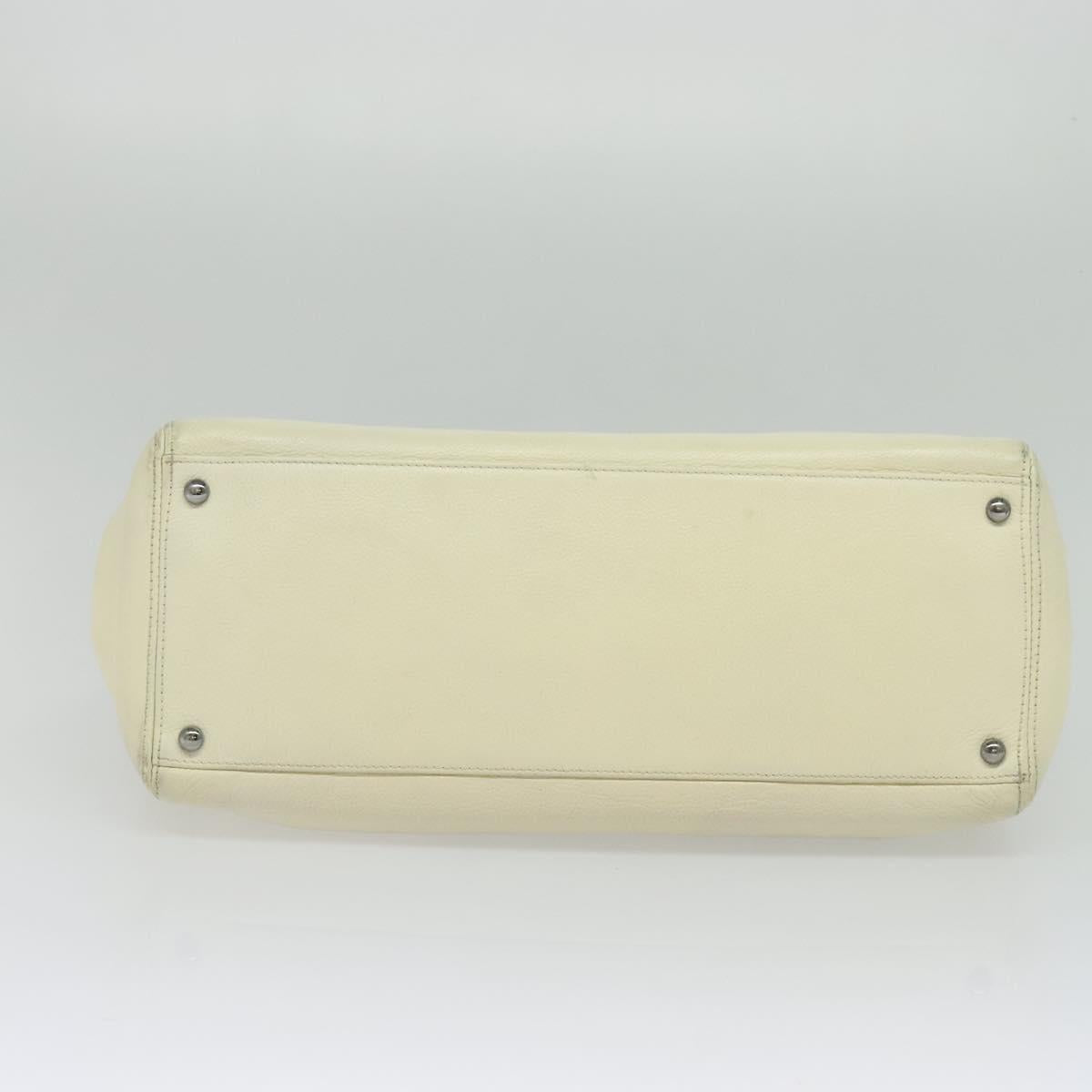 Chanel Reissue Cerf Executive Tote Leather, WHITE, LEATHER, Tote bag