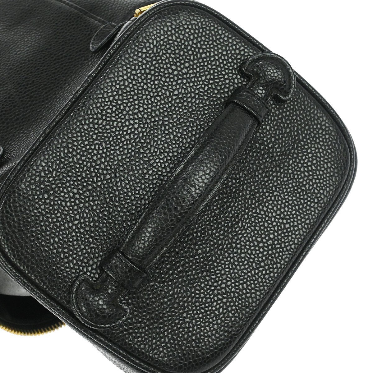Chanel Vintage Timeless Cosmetic Case Caviar, Black, Leather, Handbag