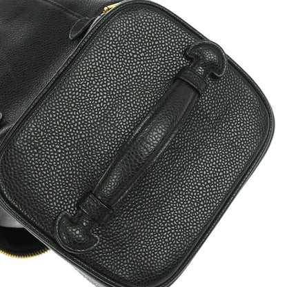 Chanel Vintage Timeless Cosmetic Case Caviar, Black, Leather, Handbag