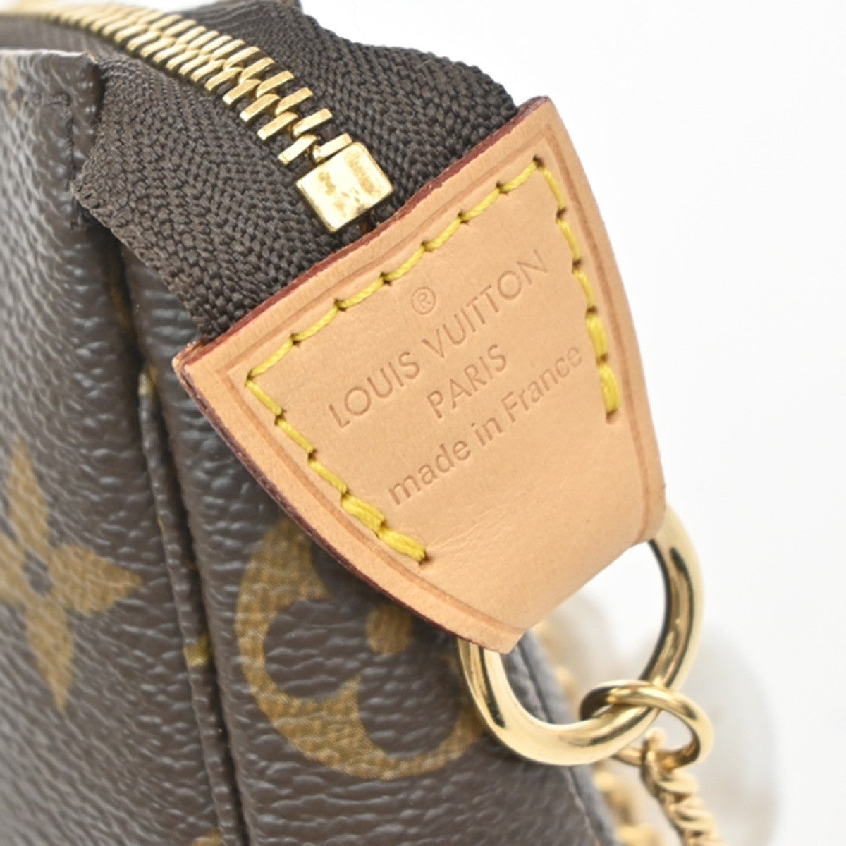 Louis Vuitton Mini pochette accessoires Canvas, Brown, Leather, Clutch