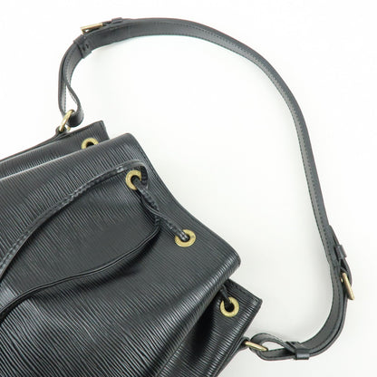 Louis Vuitton Noe Epi Leather, Black, Leather, Shoulder Bag