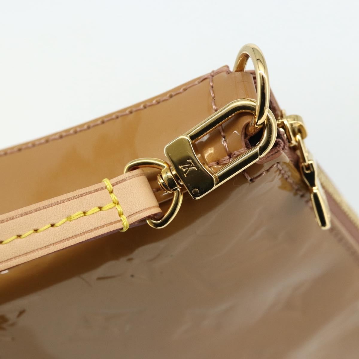 Louis Vuitton Pochette Accessoires NM Monogram Vernis, Brown, Patent Leather, Clutch